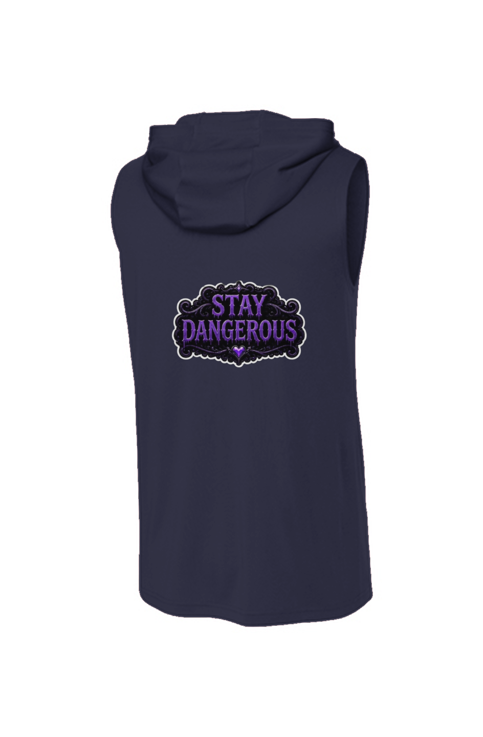 stay dangerous sleeveless hoodie