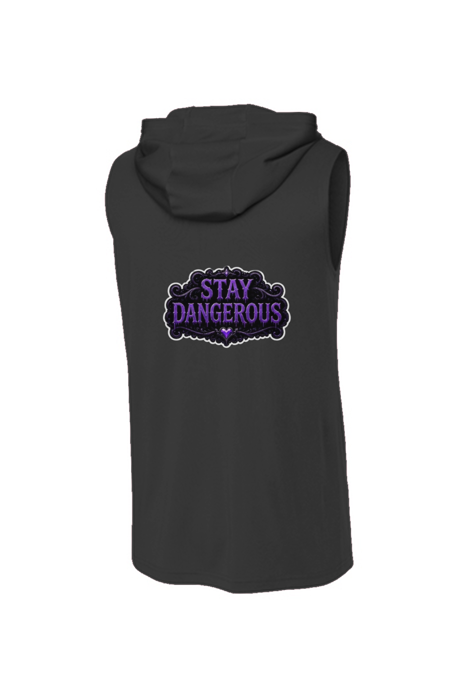 stay dangerous sleeveless hoodie