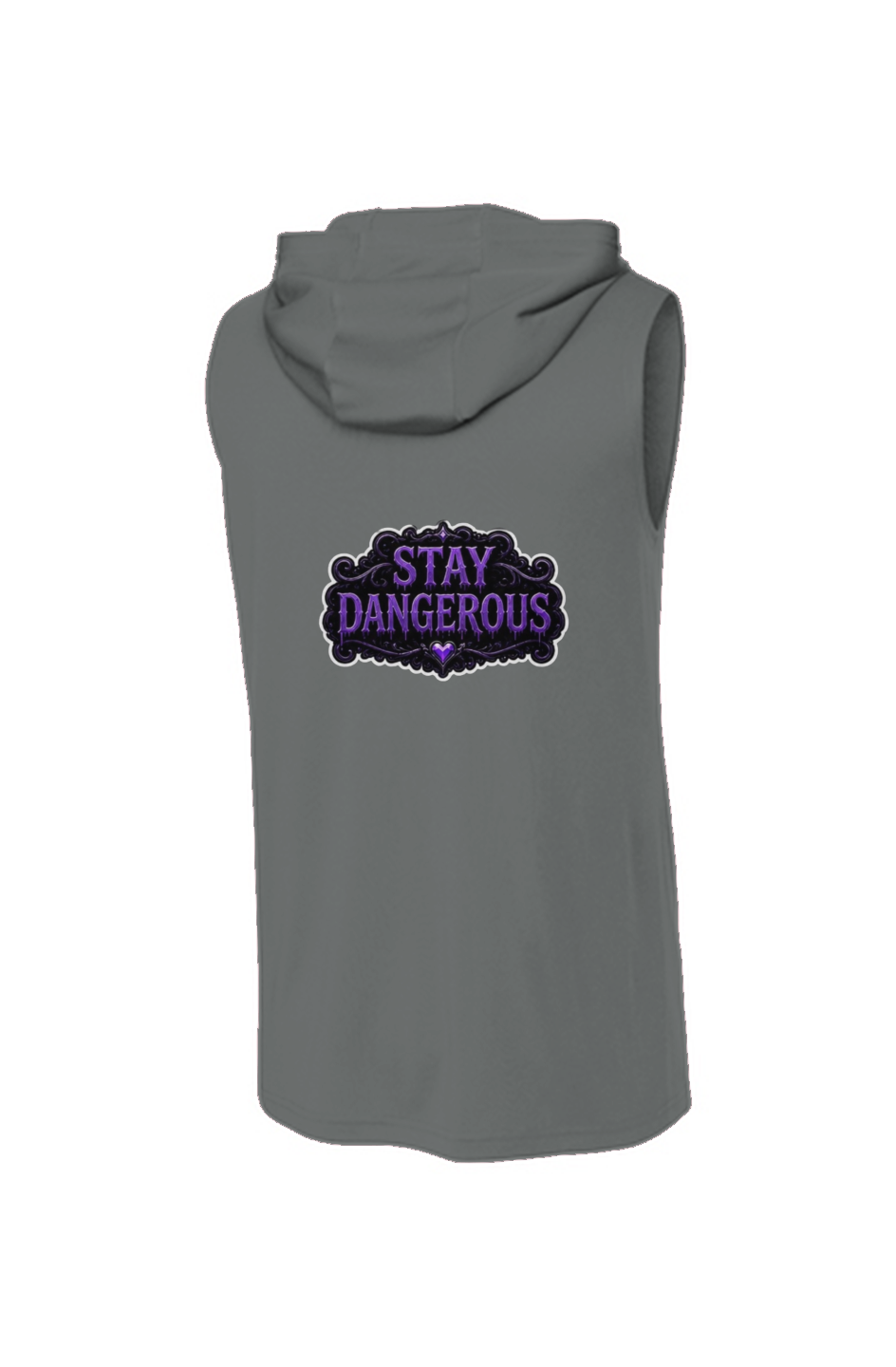 stay dangerous sleeveless hoodie